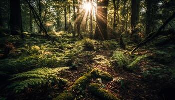 still Szene von üppig Natur beschwingt Schönheit generiert durch ai foto