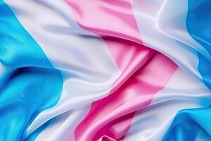 trans Stolz Flagge im Bewegung - - dynamisch Hintergrund - - generativ ai foto