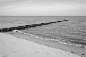 Angeln Seebrücke im das Meer foto