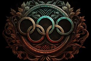 ai generiert olympisch Spiele Symbol foto