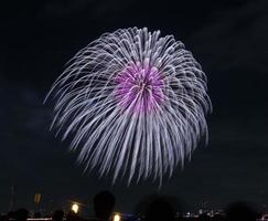 Feuerwerksfest im Sommer in Tokio foto