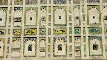 das konserviert Bild Mauer im Badshahi Fort schließen Bild von Mauer Textur foto