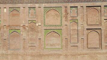 das konserviert Bild Mauer im Badshahi Fort schließen Bild von Mauer Textur foto