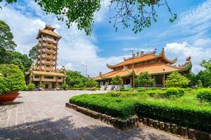 Morgen beim ben Duoc Tempel, cu chi, ho Chi minh Stadt, Vietnam. foto