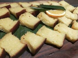 Foto traditionell indonesisch Essen Bika ambon kommt von das medan Sumatera