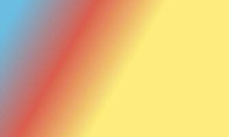 Design einfach Pastell- Gelb / Blau und rot Gradient Farbe Illustration Hintergrund foto