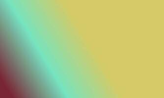 Design einfach Gelb, Cyan und kastanienbraun Gradient Farbe Illustration Hintergrund foto