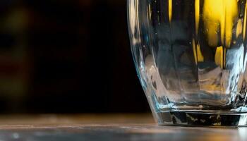 Flüssigkeit Erfrischung im ein Bar Bier, Whiskey, Wein, und Limonade generiert durch ai foto