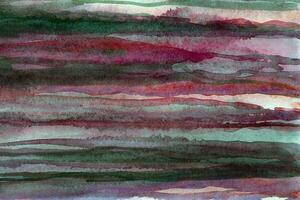 gestreift dunkel Rosa -Grün Aquarell Hintergrund Textur foto