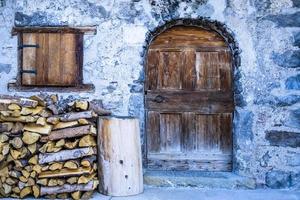 rustikale Holztür foto