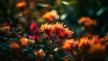 beschwingt Wildblume Strauß Vitrinen natürlich Schönheit draußen generiert durch ai foto