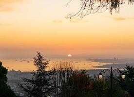 Istanbul Sonnenuntergang Hintergrund foto