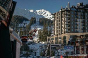 Ski Resort mit Aufzug und Hotel foto