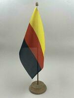 Deutschland Flagge auf grau Hintergrund foto