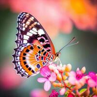 ai generiert bunt Schmetterling foto