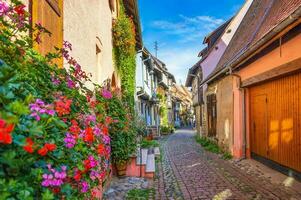 Landschaft von Elsass Region im Frankreich foto