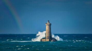 Leuchtturm von vier im Frankreich foto