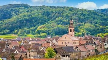 Landschaft von Elsass Region im Frankreich foto