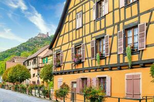 Landschaft von Elsass Region im Frankreich foto