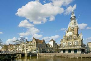 Niederlande bunt Land von Windmühlen und Tulpen Blumen foto