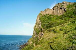 jeju Insel, Süd Korea. schön seongsan ilchulbong beim jeju Tun, jeju Insel. foto