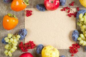 fallen Früchte und Beeren.Hintergrund. foto