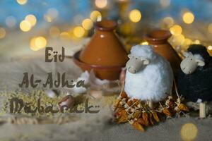 eid al-adha Mubarak - - glücklich Festival von Opfern foto