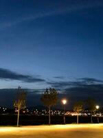 Nacht im das Öffentlichkeit Park foto