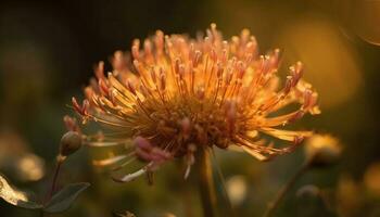 beschwingt Wildblume Wiese, Schönheit im Natur Farben generiert durch ai foto