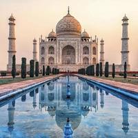 Taj Mahal Mausoleum in Agra Indien foto