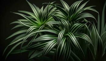 Grün Blätter schließen oben der Natur botanisch Muster ,generativ ai foto