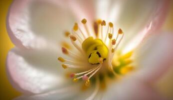 ein Single Blumen Schönheit im Natur präsentiert ,generativ ai foto