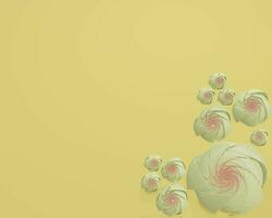 Rosenblumen des Papiers 3d - abstrakter Hintergrund. Lagerabbildung foto
