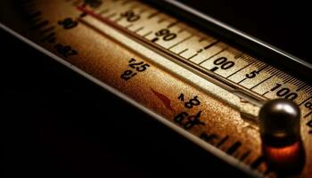 Thermometer Maße Hitze, Krankheit Behandlung ein Erfolg generiert durch ai foto