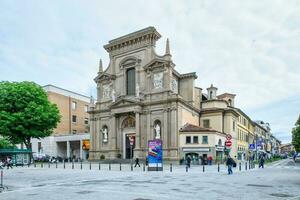 Bergamo Italien 18 kann 2023 Kirche von Heilige Bartolomeo e stefano Bergamo Italien foto