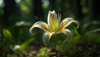 Schönheit im Natur Single Blume Eleganz generiert durch ai foto