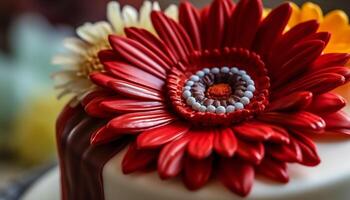 Gelb Gänseblümchen Strauß, ein Feier von Natur Schönheit draußen generiert durch ai foto