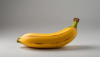 frisch reif Banane, ein gesund Snack zum ein Vegetarier Diät generiert durch ai foto