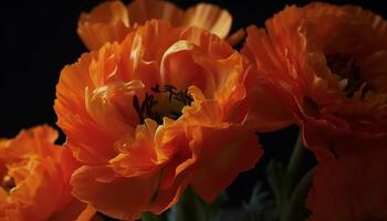 beschwingt Tulpe blühen Vitrinen Schönheit im Natur bunt Wachstum generiert durch ai foto