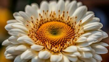 beschwingt Sonnenblume Blüte, ein Single Objekt von Schönheit im Natur generiert durch ai foto