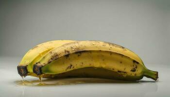 saftig reif Banane, ein gesund Snack zum Vegetarier Diät generiert durch ai foto