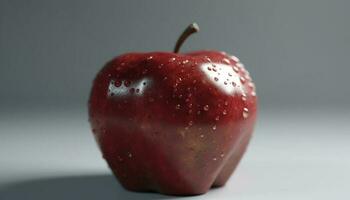 saftig Apfel, reif und frisch, ein gesund Snack zum Natur Liebhaber generiert durch ai foto