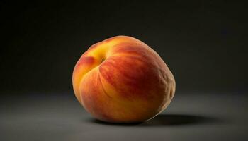 saftig Pfirsich, reif und frisch, ein gesund Snack von Natur generiert durch ai foto