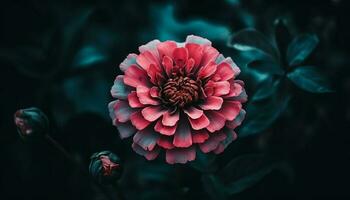 beschwingt Blumen- Strauß Vitrinen Schönheit im Natur Zerbrechlichkeit und Wachstum generiert durch ai foto