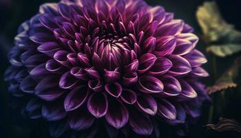 beschwingt Strauß Vitrinen Single Dahlien und Chrysanthemen im Natur Schönheit generiert durch ai foto