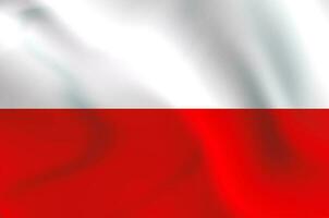 Polen Flagge Illustration Bild foto