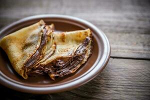 Crêpes mit Schokoladencreme foto