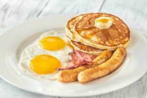 traditionelles amerikanisches frühstück foto