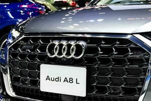 nichtthaburi Thailand 6 Dezember 2022 Logo audi auf Gitter foto