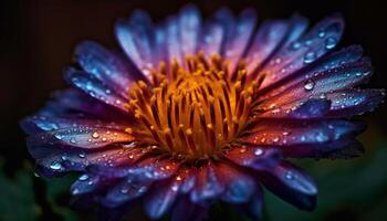 beschwingt Gerbera Gänseblümchen im feucht Frühling Frische generiert durch ai foto